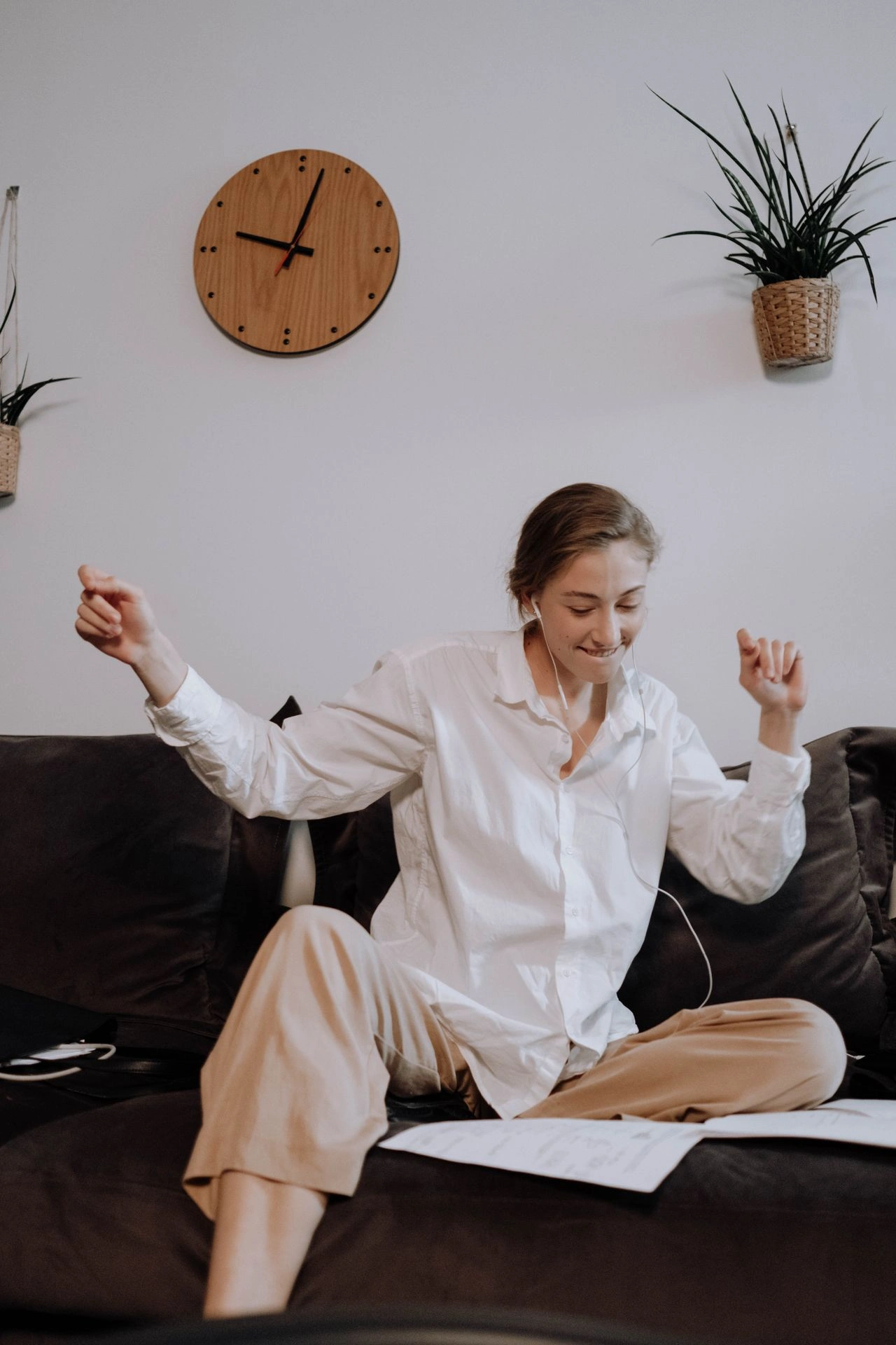 Online creator enjoying personal time away from digital work responsibilities